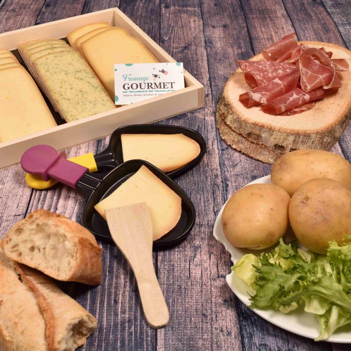 Repas Raclette pour 4 Personnes avec Vin Blanc Chardonnay