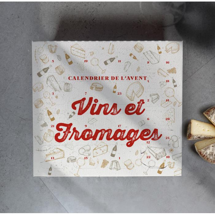 Calendrier de l'avent fromages et vins