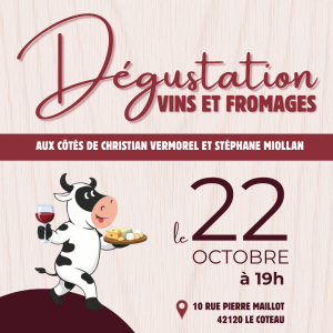 Soirée dégustation Fromages...