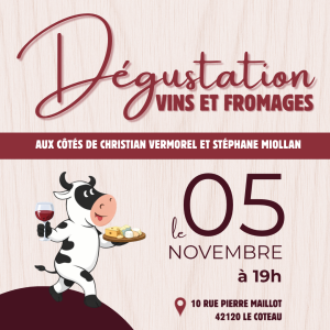 Soirée dégustation Fromages...