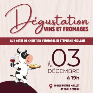 Soirée dégustation Fromages...